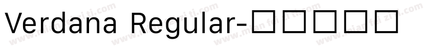 Verdana Regular字体转换